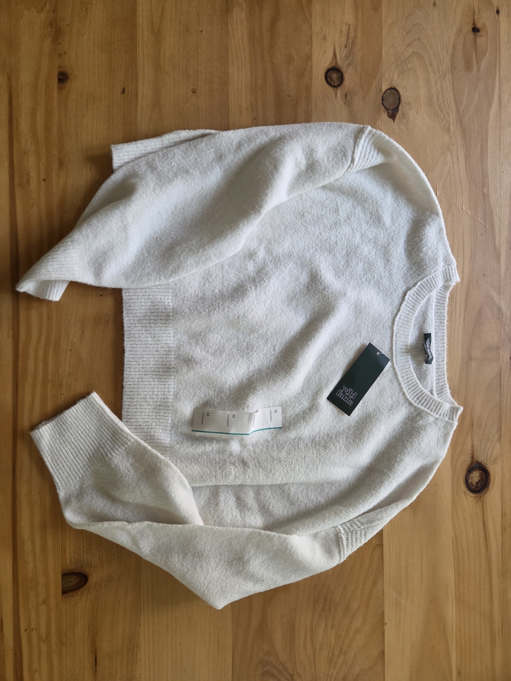 Crop Cream Sweater